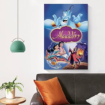 ★訳有★ アラジン 35mmフィルム+ミニポスターマット加工額装 ALADDIN Amazon.co.jp: アラジン Aladdin 定番アニメ映画 ポスター (29